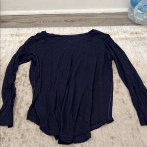 LululemonWomen's Long Sleeve Scoop Neck Top - Navy